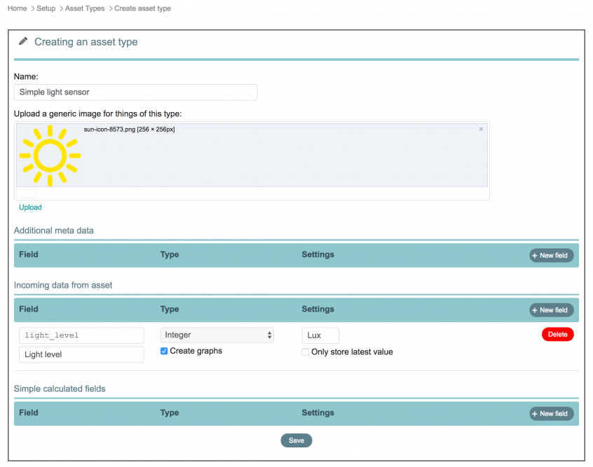 Create an Asset Type