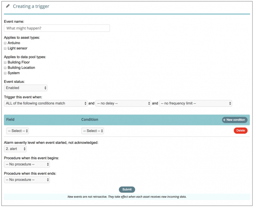 Creating a trigger