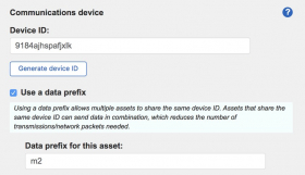 Editing an asset data prefix